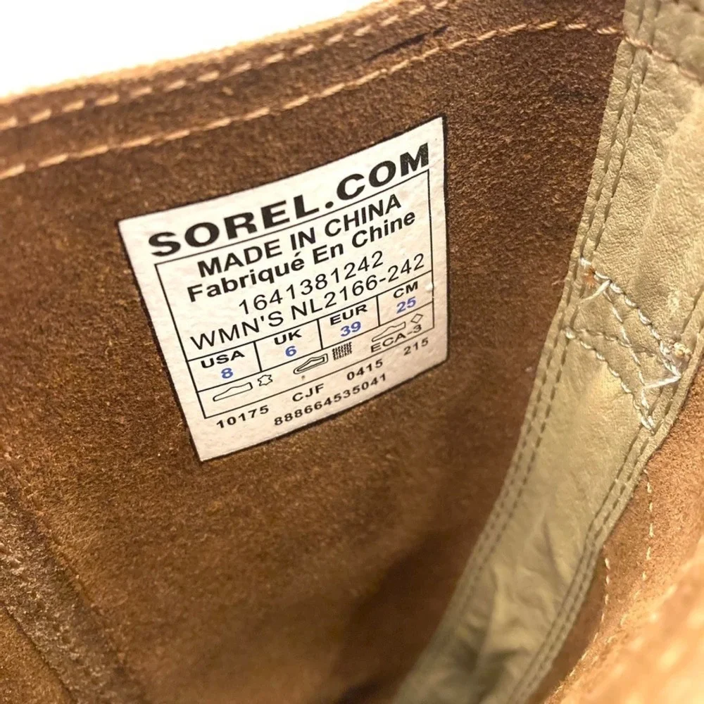 SOREL Major Pull On Boot Womens 8 Grizzly Tan Leather‎ Oiled Suede MSRP$170